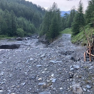 Il giorno dopo i corsi d'acqua di Bardonecchia sembrano sotto controllo (foto Soccorso Alpino)