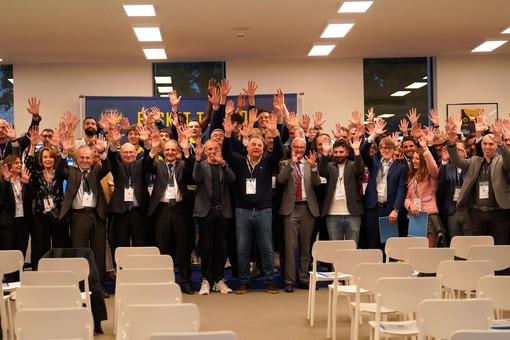 Una bella immagine della conclusione della serata