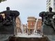 Torna a zampillare l'acqua nella fontana Angelica di piazza Solferino Torna a zampillare l'acqua nella fontana Angelica di piazza Solferino