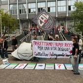 La protesta messa in atto dagli studenti La protesta messa in atto dagli studenti