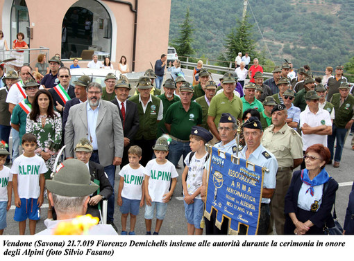 Il sindaco di Piobesi ospite d'onore nel Savonese per la festa degli Alpini