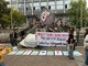 La protesta messa in atto dagli studenti