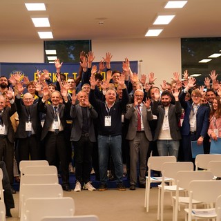 Una bella immagine della conclusione della serata