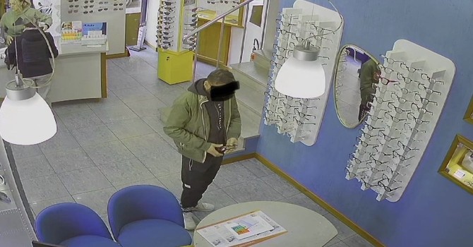 Un'immagine del furto