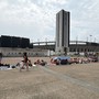 Già lunghe code per i fans in attesa del concerto di questa sera di Marracash
