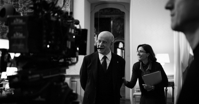 Dal set de La Grazia di Paolo Sorrentino