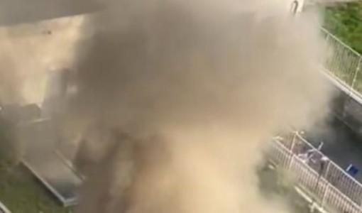 Va a fuoco un garage sotterraneo, momenti di paura in corso Giulio Cesare
