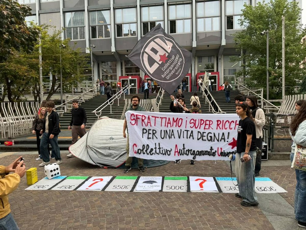 La protesta messa in atto dagli studenti La protesta messa in atto dagli studenti