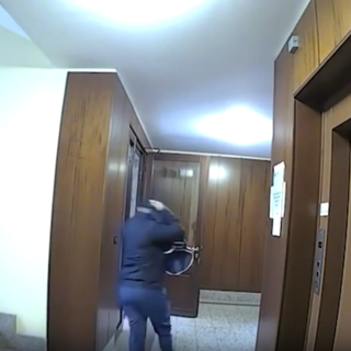 Una delle immagini riprese dalle telecamere di sicurezza