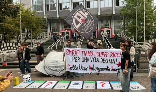 La protesta messa in atto dagli studenti La protesta messa in atto dagli studenti