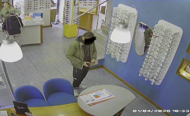 Un'immagine del furto