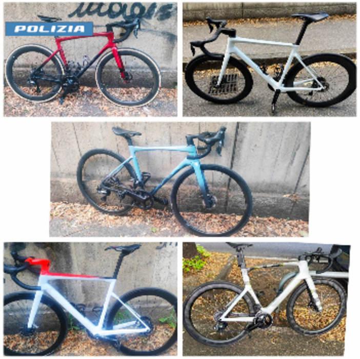 Polizia recupera in un campo rom di Mirafiori 5 bici da corsa dal valore di oltre 30mila euro Polizia recupera in un campo rom di Mirafiori 5 bici da corsa dal valore di oltre 30mila euro