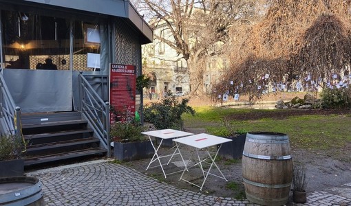Il gazebo al centro del giardino Sambuy