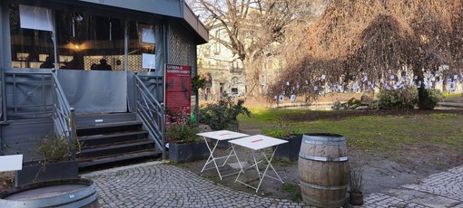 Il gazebo al centro del giardino Sambuy