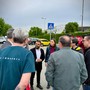 Grimaldi e Cera con i lavoratori di Italdesign a Moncalieri