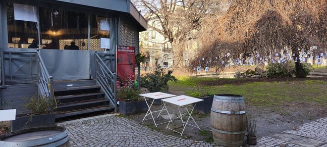 Il gazebo al centro del giardino Sambuy