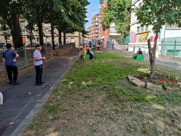 La zona al termine degli interventi di cittadinanza attiva La zona al termine degli interventi di cittadinanza attiva