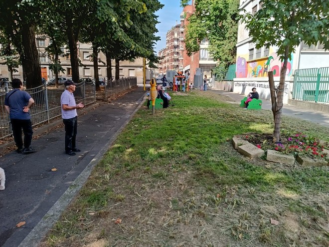 La zona al termine degli interventi di cittadinanza attiva La zona al termine degli interventi di cittadinanza attiva