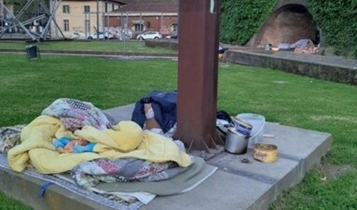 Degrado nella zona delle Porte Palatine Degrado nella zona delle Porte Palatine
