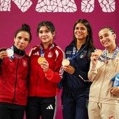 In foto Giulia Ghiglione con il suo allenatore Pierangelo Toniolo In foto Giulia Ghiglione con il suo allenatore Pierangelo Toniolo