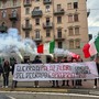 Blitz di Gioventù Nazionale sotto al 'Palazzo dello spaccio' di corso Giulio