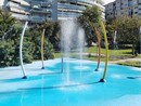 Dopo i vandali, riparati i giochi d'acqua dei giardini Madre Teresa