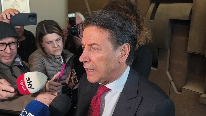Il leader del Movimento 5 Stelle Giuseppe Conte