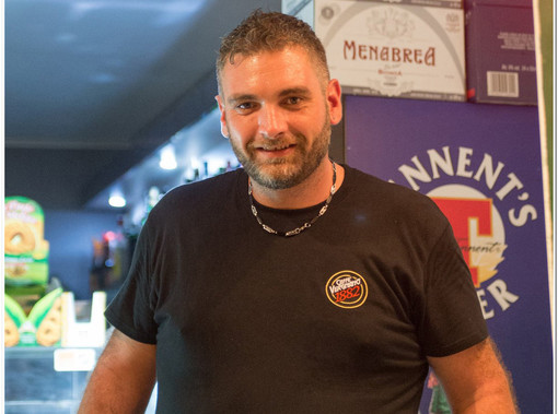 Il barista brandizzese Gianluca Perrone, 35 anni