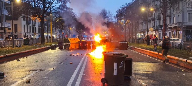 Immagine di uno dei giorni di tensione del mese scorso