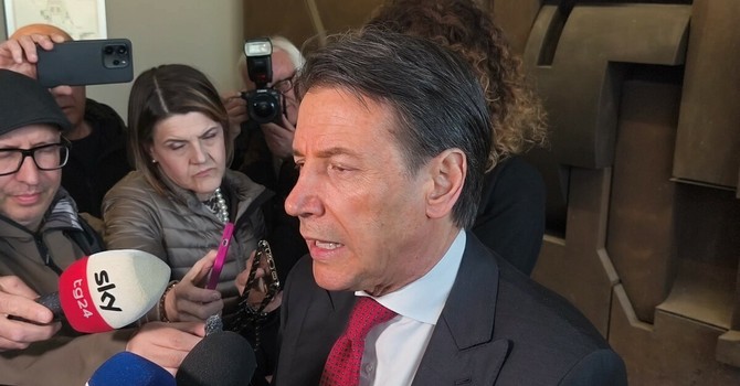 Il leader del Movimento 5 Stelle Giuseppe Conte