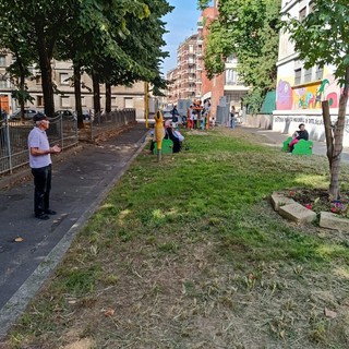 La zona al termine degli interventi di cittadinanza attiva