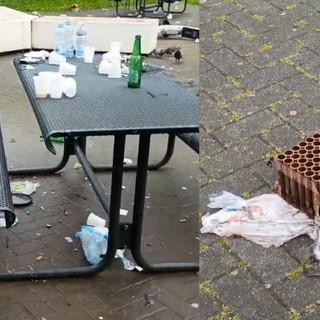 Dopo la festa con fuochi, i Madre Teresa diventano una discarica con rifiuti