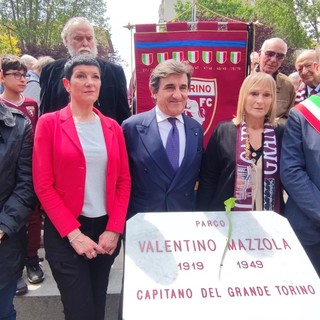 Inaugurazione giardini Valentino Mazzola