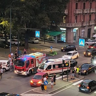 Incidente all'incrocio tra corso Vercelli e via Boccherini