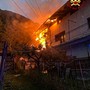 Incendio in un'abitazione di Salbertrand