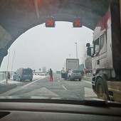 Chiusa l'autostrada Torino-Bardonecchia per gelicidio Chiusa l'autostrada Torino-Bardonecchia per gelicidio