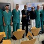 L'equipe che ha effettuato l'intervento all'ospedale di Asti