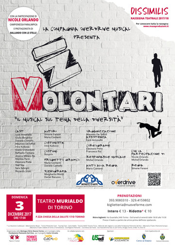 A dicembre, a Torino e Bosconero, il musical In-Volontari