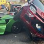 Carambola tra quattro auto, paura in via Ponchielli Carambola tra quattro auto, paura in via Ponchielli