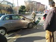 Incidente questa mattina in via Nicola Fabrizi