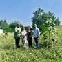 All’inaugurazione ufficiale del nuovo boschetto di Paulownia erano presenti: l’assessore Antonino Russo - Assessore al Verde del Comune di Orbassano, Clara Bonaudi e Denise Bonaudi del CDA Boman e Daniele Berruti Presidente Paulownia Piemonte Nazionale