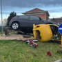 La &quot;Topolino&quot; distrutta - Foto dal gruppo &quot;Tangenziale di Torino Nord e Sud Info Traffico&quot;