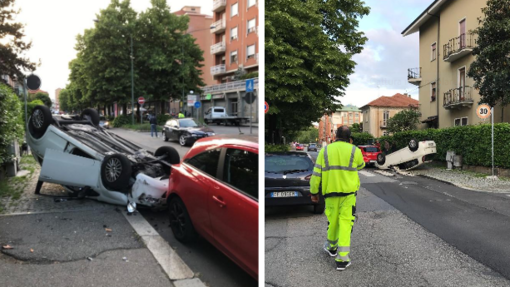 Uno degli ultimi incidenti avvenuti in via Plava Uno degli ultimi incidenti avvenuti in via Plava