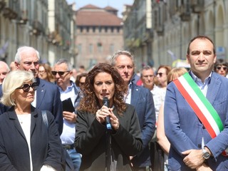 cerimonia di inaugurazione di Via Po