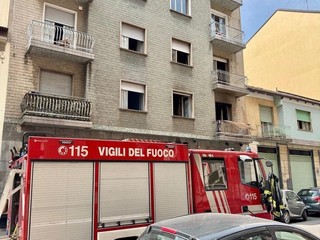 incendio in via crevacuore