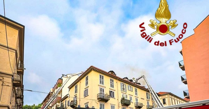 Incendio in via Maria Ausiliatrice
