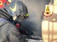 Collegno, un box va a fuoco: intervento dei pompieri