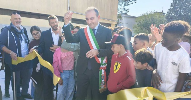 Taglio del nastro con il sindaco Lo Russo