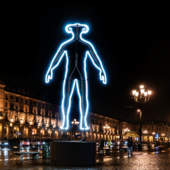 Andreas Angelidakis, l'autore della Luce d'Artista &quot;VR Man&quot; alla 61^ Biennale d'Arte di Venezia