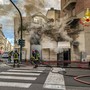 Incendio in una gelateria di via Principi d'Acaja